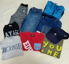 子供服　男の子　長袖　長ズボン　帽子130 まとめ売り