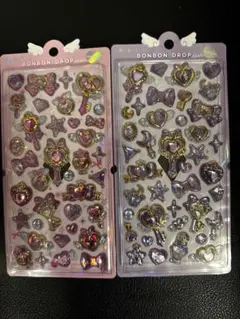【正規品】ボンボンドロップシール magical パープル&ピンクのセット
