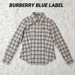 極美品 BURBERRY BLUE LABLE ノバチェック 長袖シャツ 36