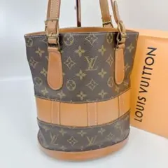 ルイヴィトン　モノグラム　USA製　バケットPM トートバッグ