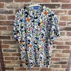 東京ディズニーリゾート 半袖シャツ 総柄 M アロハシャツ