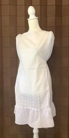 着物　長襦袢　リメイク　レース　チュニック　ワンピース