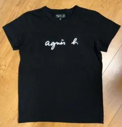 美品 agnès b. アニエスベー 半袖 Tシャツ サイズ1 ブラック S