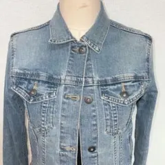 UNIQLO ライトブルー　クロップド　デニムジャケット　【Ｓ】 美品