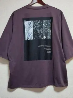 ​WEGO ウィゴー バックプリント Tシャツ 半袖 パープル Mサイズのサムネイル