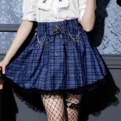 NOEMIE クロスチェーンレースアップスカパン　ブルー