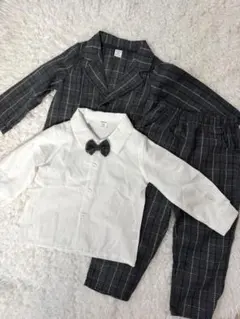 フォーマルキッズ服セット チェック柄