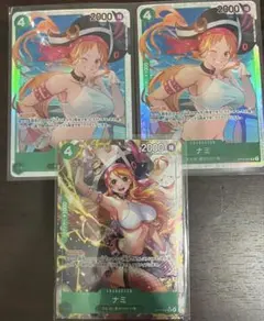 ワンピースカード 蒼海の七傑 ナミ SRパラレル おまけSR 付き