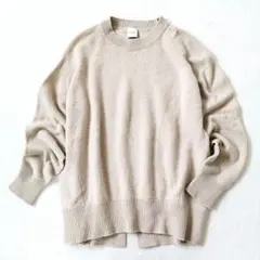 スピックアンドスパン　ウールカシミヤ　ニット　ベージュ　日本製