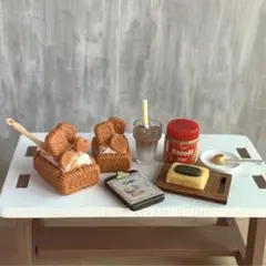 ミニチュアスイーツセット　ロータスアイスボックス　モカブラウン