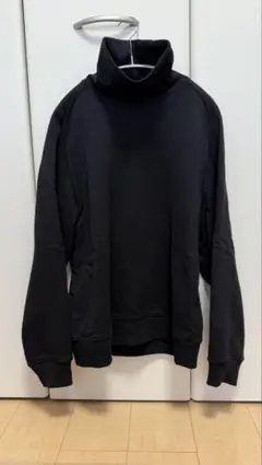 UNIQLO U タートルネックスウェットシャツ　ブラック