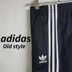 《希少》アディダスオリジナルス☆ジャージ パンツ M 刺繍ロゴ 黒色
