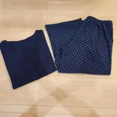 UNIQLO☆レディースAIRismルームウエア　ネイビー2点セット　Mサイズのサムネイル