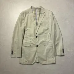 バーバリーブラックレーベルテーラードジャケットノバチェックベージュブレザー古着