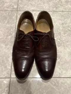 アルフレッドバニスター ダークブラウン レザー ドレスシューズ　革靴