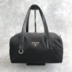 PRADA ボンサック ドラムバッグ BLACK V228 ショルダーバッグ - メルカリ