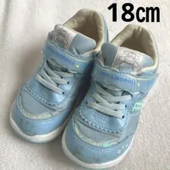 ムーンスター サンリオ シナモロール スニーカー シューズ キッズ 18㎝ 幅広