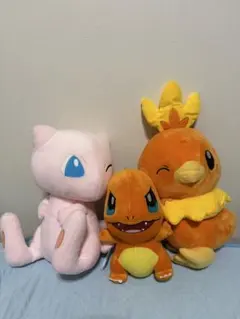新品タグ付き】ポケモン ヒトカゲ アチャモ ぬいぐるみ セット