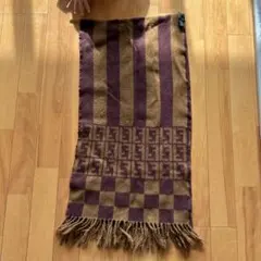 Fendi ストライプ チェック マフラー
