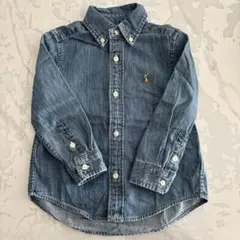 ポロ　ラルフローレン　ダンガリー　デニム　シャツ　90cm 2T