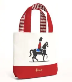 【新品】ハロッズHarrods ミニトートバッグ 騎馬近衛兵プリント