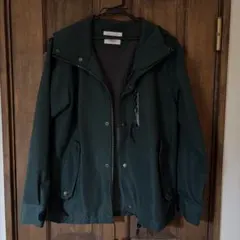 ダークグリーン マウンテンパーカー フード付き