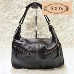 TOD'S トッズ ハンドバッグ ミキー レザー ワンショルダー ステッチ