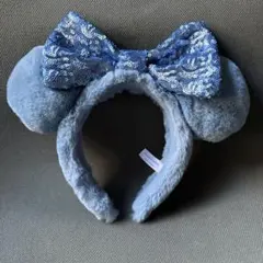 ディズニーカチューシャ 水色 ミニー