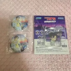 名探偵コナン　セガラッキーくじ 萩原研二　缶バッジ アクリルブロック 3点セット