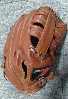 ZETT 硬式用グラブ(外野手用) Glocal Leather 希少当時物のサムネイル