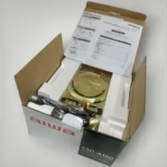 【新品・通電確認済】aiwa CDラジカセ CSD-A100 元箱　26ト229のサムネイル