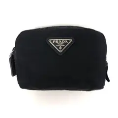 極美品✨】プラダ ポーチ コスメポーチ 化粧ポーチ グレー ウール