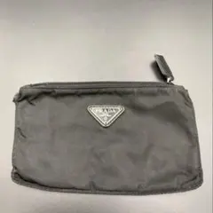 PRADA ナイロン ポーチ ブラック 三角ロゴ MADE IN ITALY