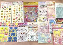 平成女児 ファンシー レトロ シール まとめ売り　大量