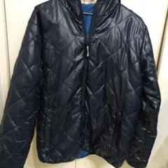 ネイビー キルティング ジャケット