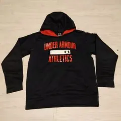 キッズL 150相当 Under Armour フード付きパーカー ネイビー