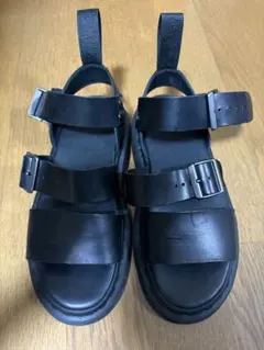 Dr. Martens レザーサンダル ブラックのサムネイル