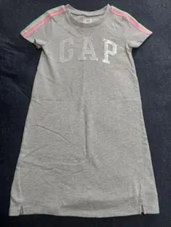 GAP キッズ 半袖ワンピース L グレー スパンコール