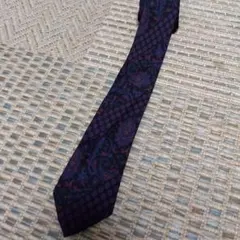 Christian Dior ネクタイ 紫 ペイズリー
