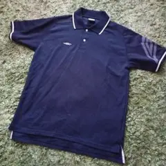 90s00sアーカイブ　デサント社製オールドアンブロ　鹿子ポロ　刺繍ロゴ大文字