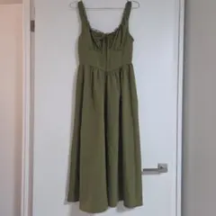 キャミワンピース グリーン XS