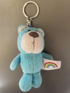 NICI ニキ クマ ぬいぐるみ キーホルダー 青