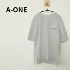 A-ONE　フェイクレイヤードTシャツ　ブラック　S-276
