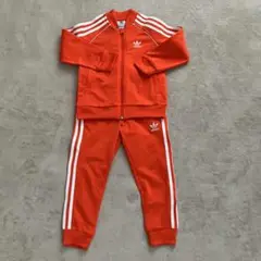 adidas オレンジ ジャージ 110＊お値下げ＊