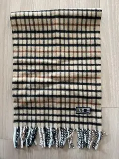 DAKS カシミヤ入り チェック柄マフラー 約25x150cm