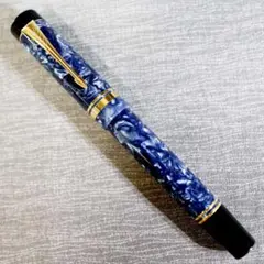 【美品 送料込み】パーカー 万年筆 デュオフォールド ブルーマーブル 詳細ページ | 万年筆 ボールペンなど高級筆記具の販売・買取