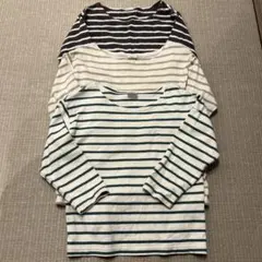 ストライプ 長袖カットソー 3枚セット 110 120