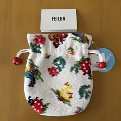 フェイラー　巾着ポーチ　ハイジ♡ホワイト