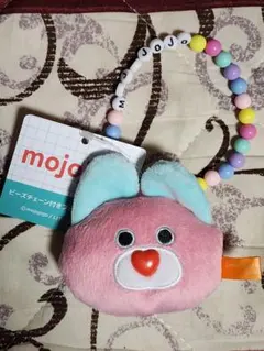 mojojojo　ビーズチェーン付きフェイスマスコット2　うさぎ