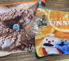 パペットスンスン スクエアポーチ　バラエティーコレクション ガチャ　2種セット